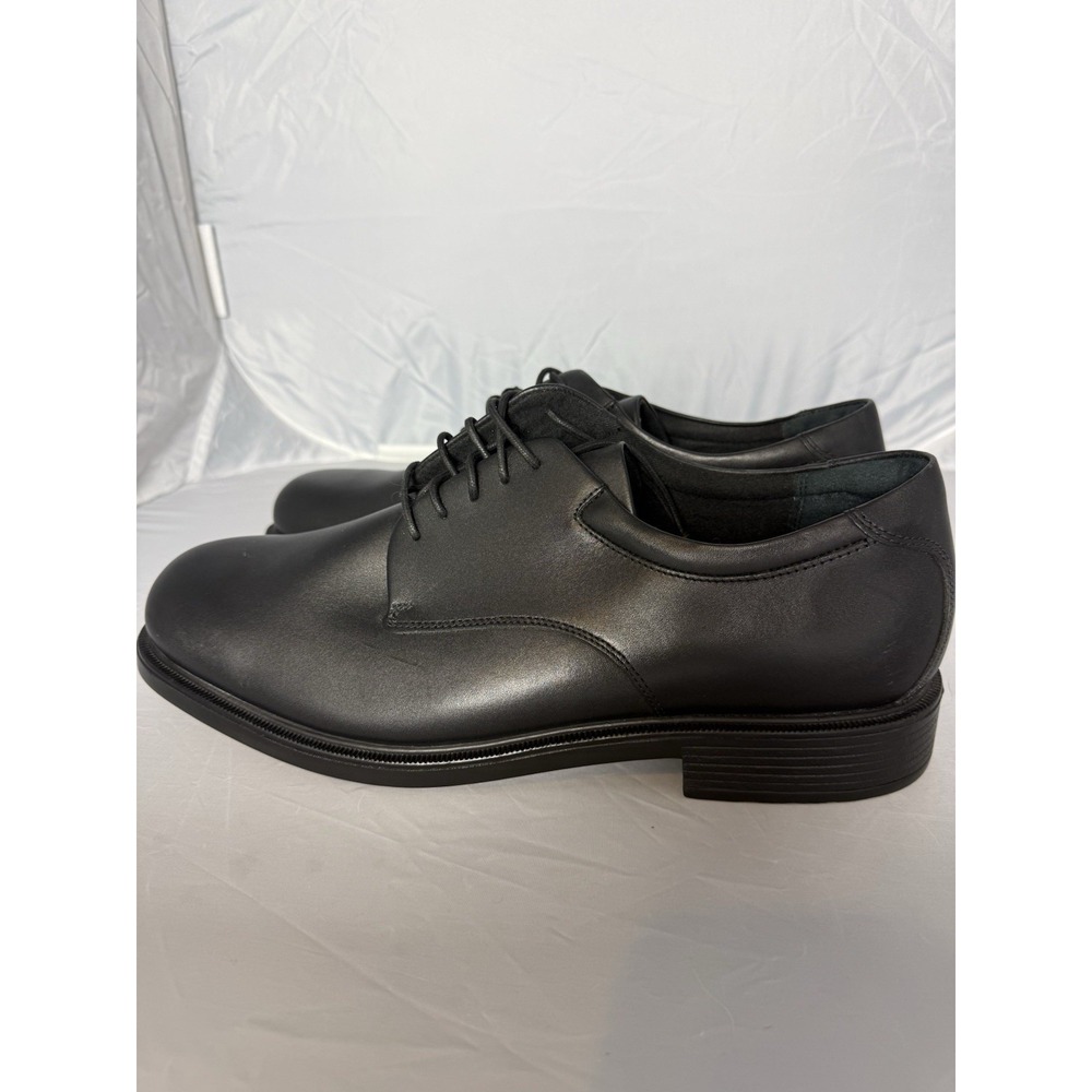 Rockport Black Margin Oxford Dress Shoes Round Toe Lace Up 15 W Men's - Picture 2 of 9